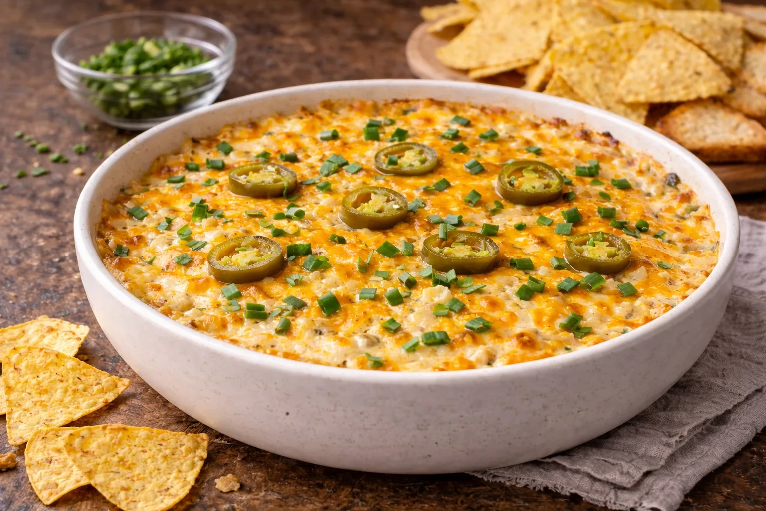 Jalapeno ile Çedar Peynirli Sıcak Dip Sos